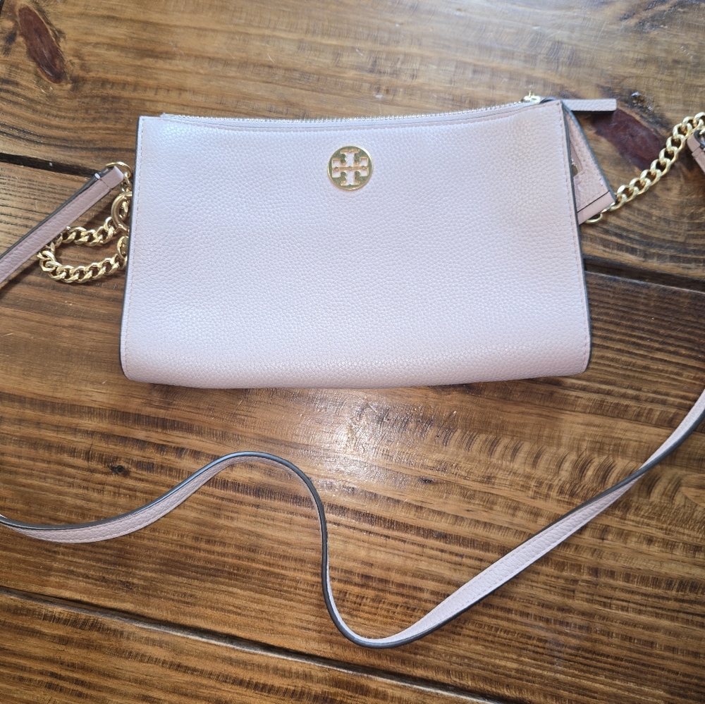 Tory Burch Blush Crossbody Bag with Gold Accents